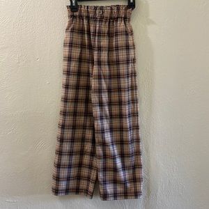Zara Kids Plaid Pants capri Style SIZE 9